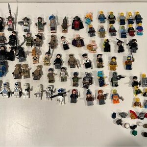 Lot Of Mini Figures And Parts Lego Mixture